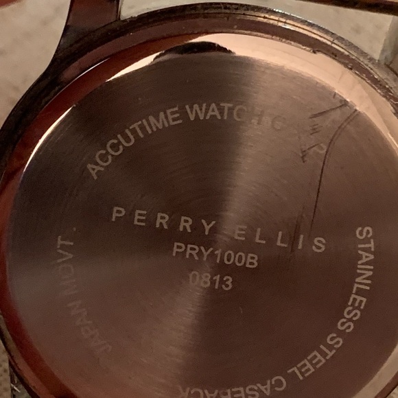 Perry Ellis Accutime Watch Long Fabric NATO Strap - Picture 6 of 12